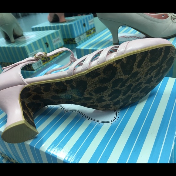 Lucy T Strap Heel Pink - Picture 10 of 10